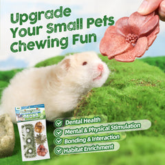 TEEWY guinea pig chew grass design encourages natural chewing and exploration.