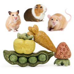 TEEWY Guinea pig peapod chew toy promotes playful chewing