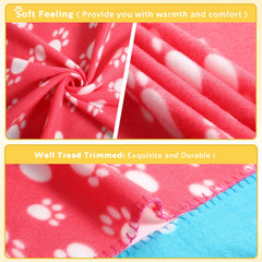 Tegeme double-sided fleece blanket feels soft and skin-friendly for daily use