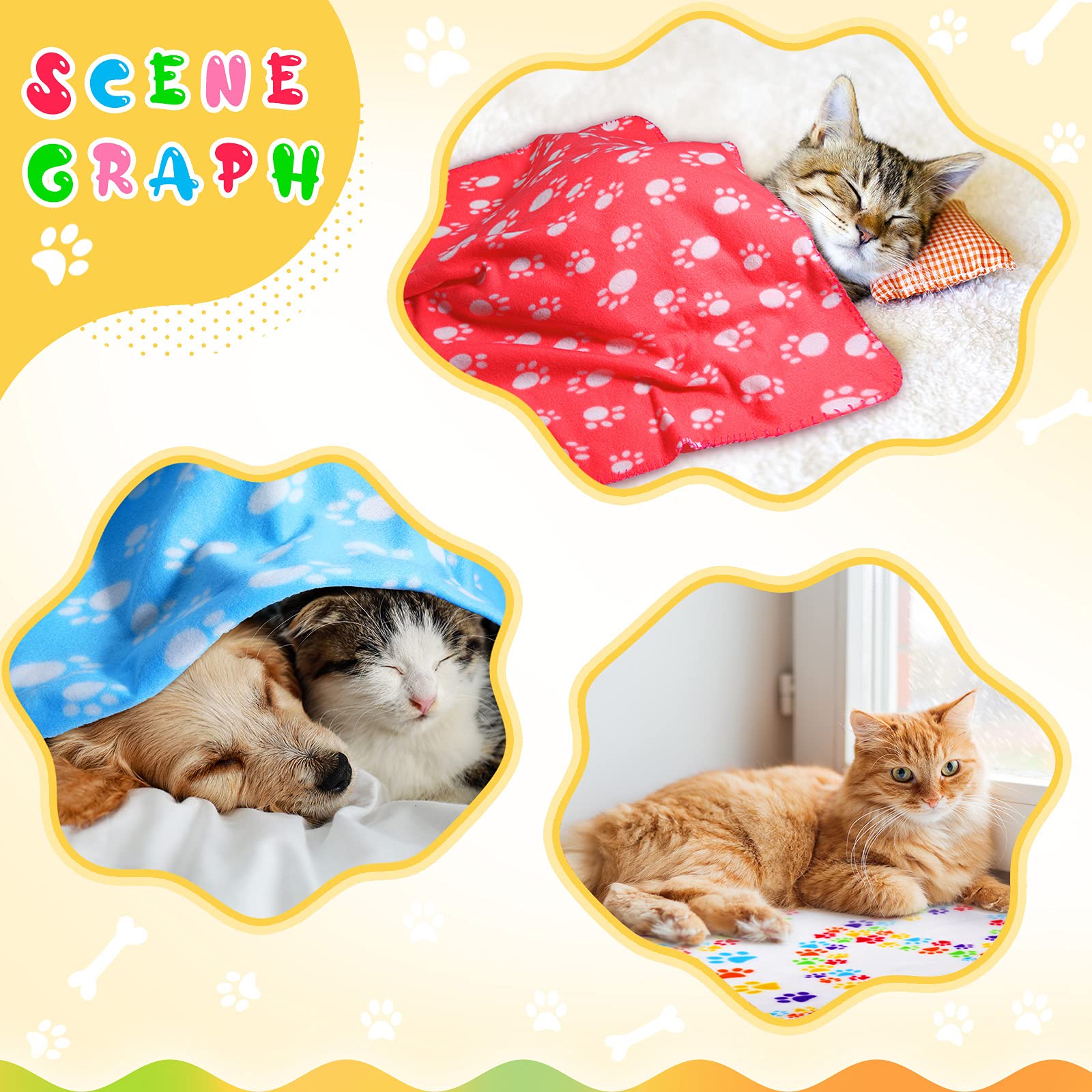 Tegeme multi-size blankets fit most crates and small animals