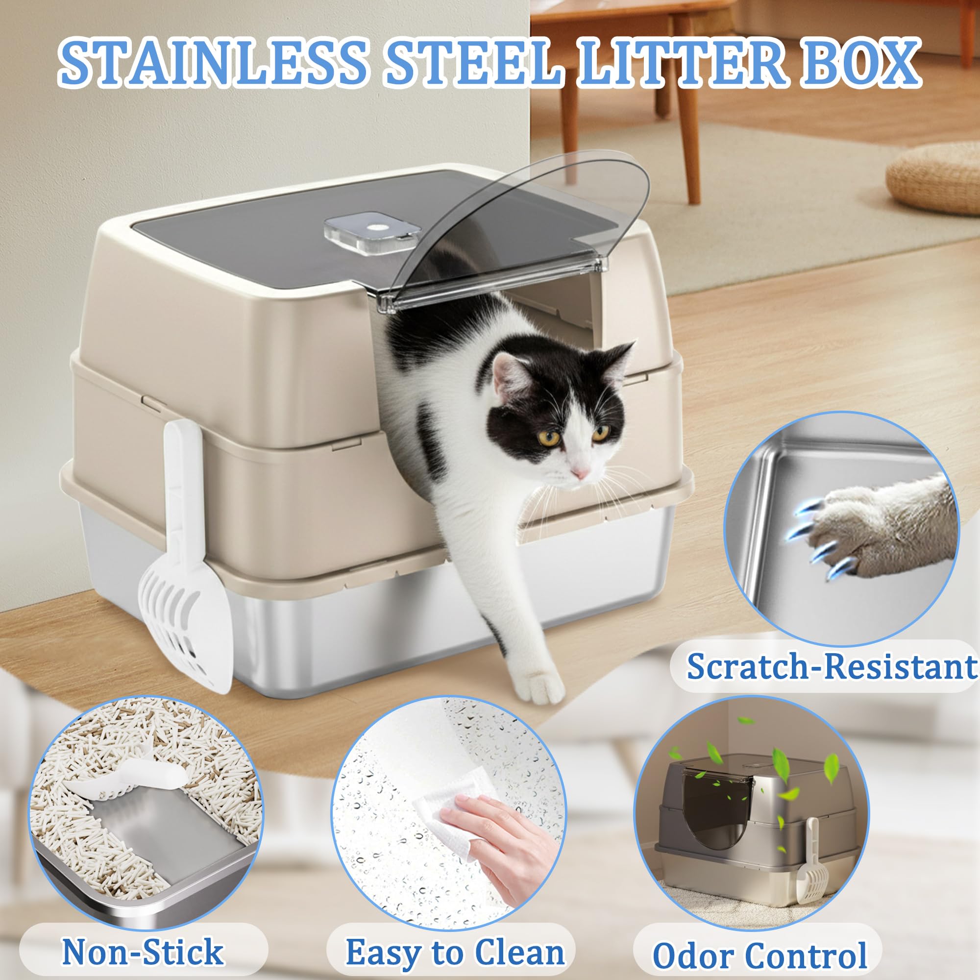 Tehoao easy-cleaning access lid minimizes disturbance during cleaning