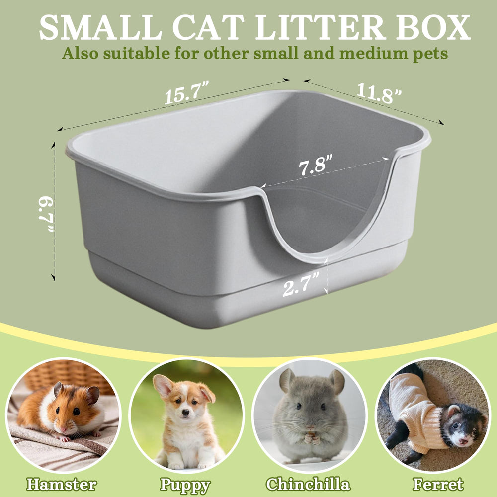 Tehoao open-top kitten litter box inside view for quick health checks