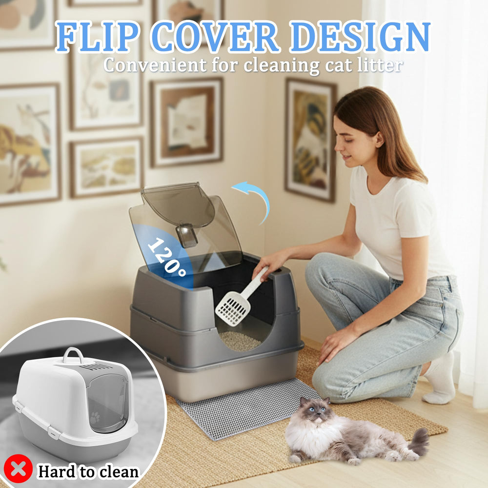 Tehoao stainless steel litter tray resists stains for easy maintenance
