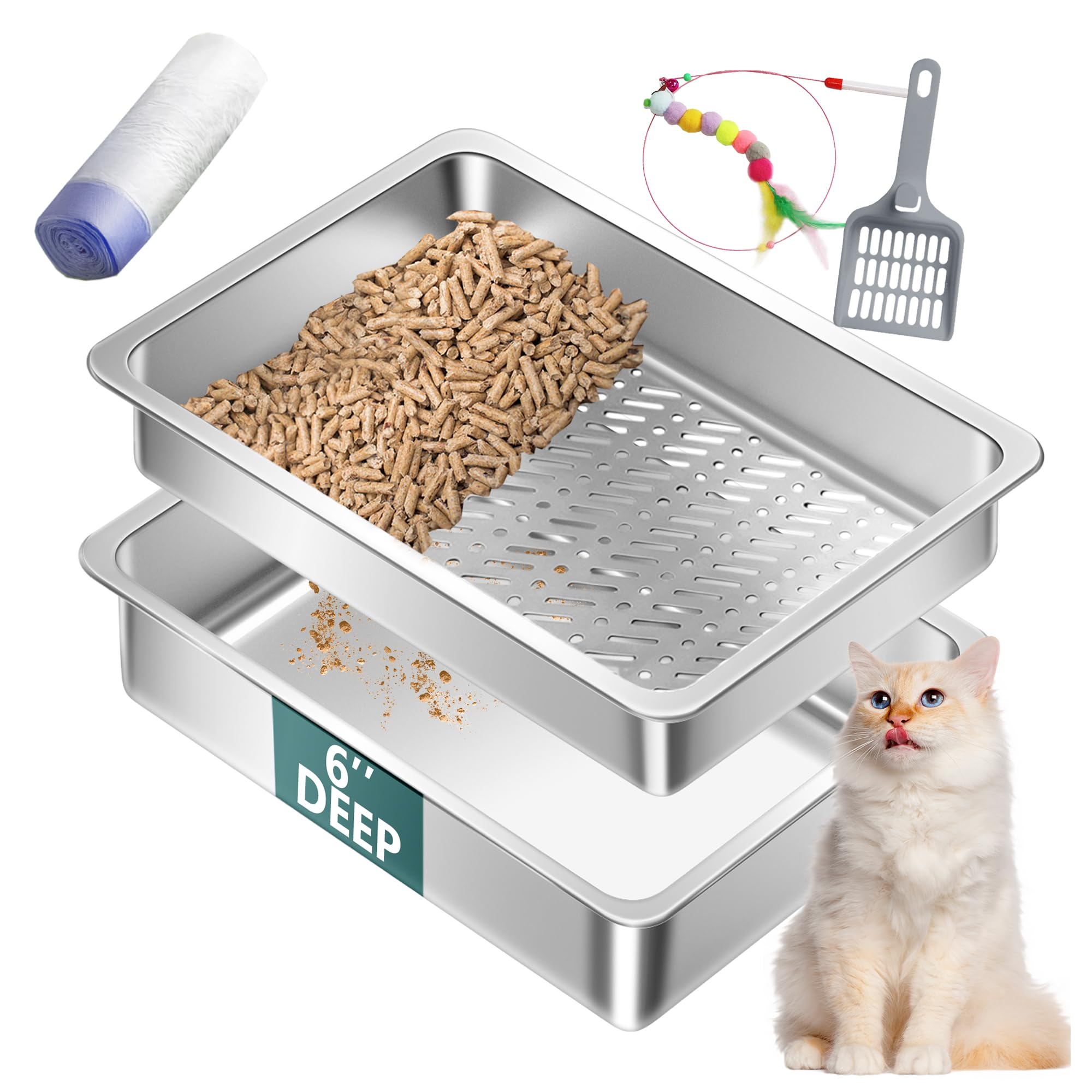 Tehoao stainless steel sifting box designed for pine pellets with low-dust operation