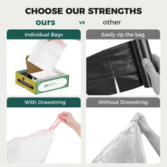 TELEGLO drawstring design eases lifting and sealing after use