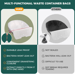 TELEGLO heavy-duty LDPE liners resist tears and contain waste odor