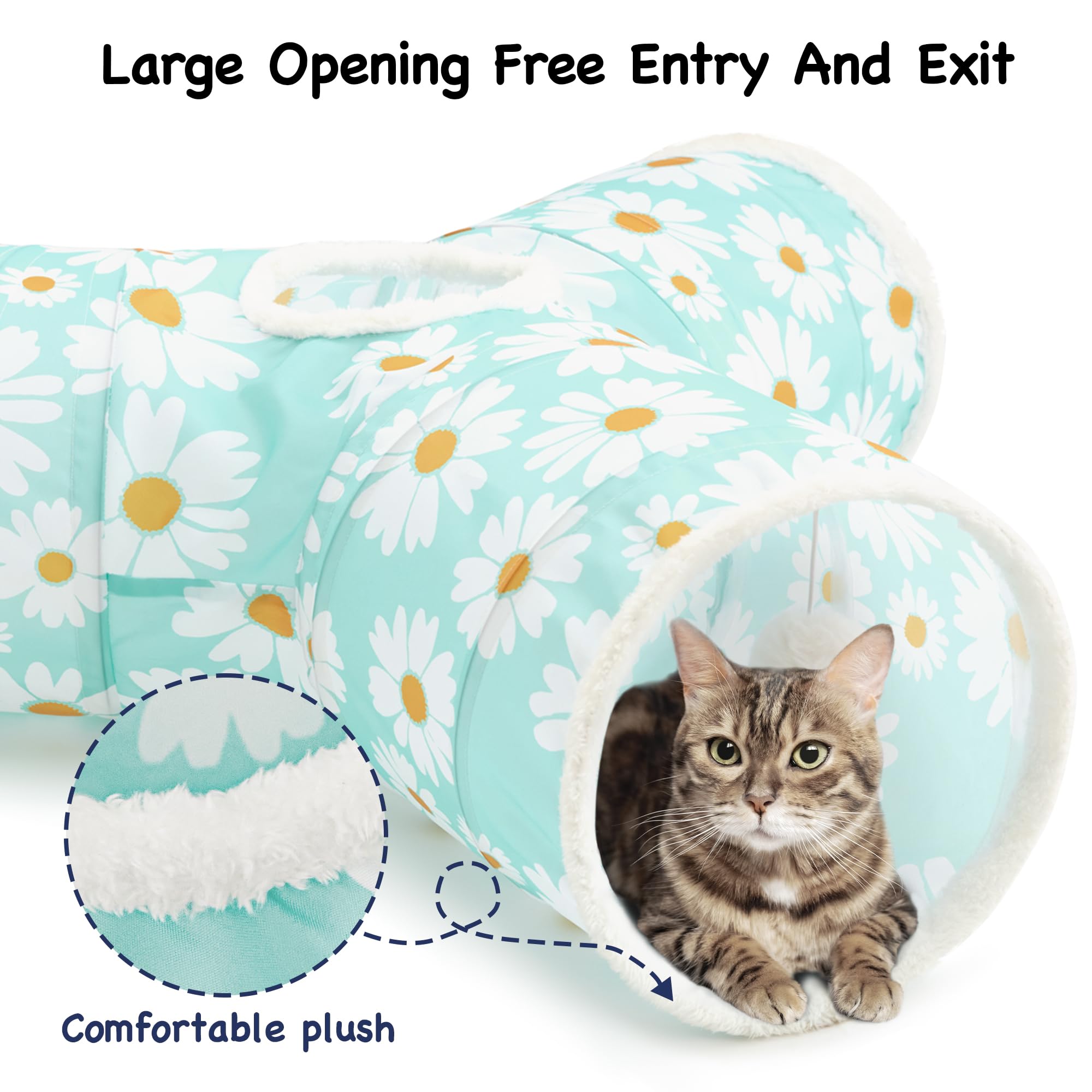 Tempcore cat tunnel collapsible design for easy storage and travel.