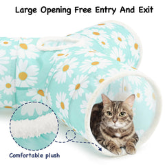 Tempcore cat tunnel collapsible design for easy storage and travel.