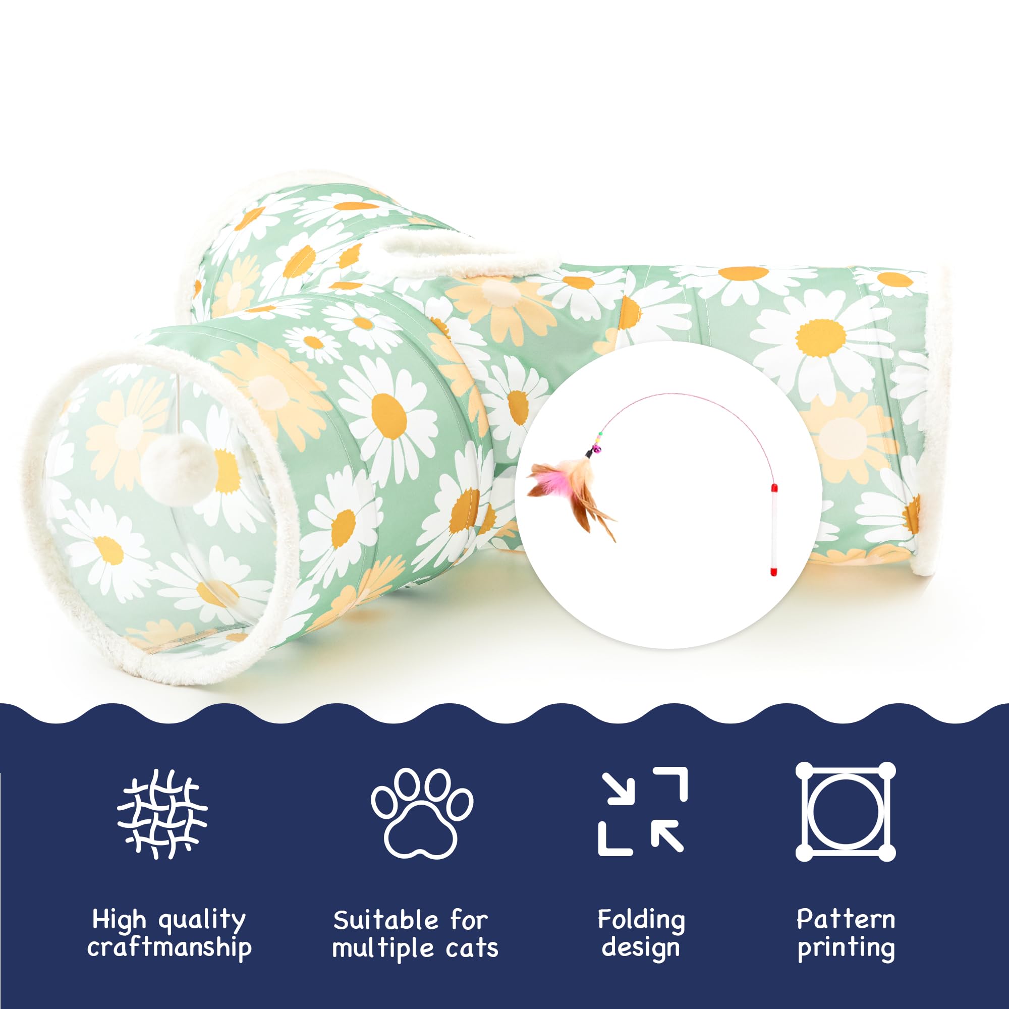 Tempcore cat tunnel provides engaging activity to keep pets active.