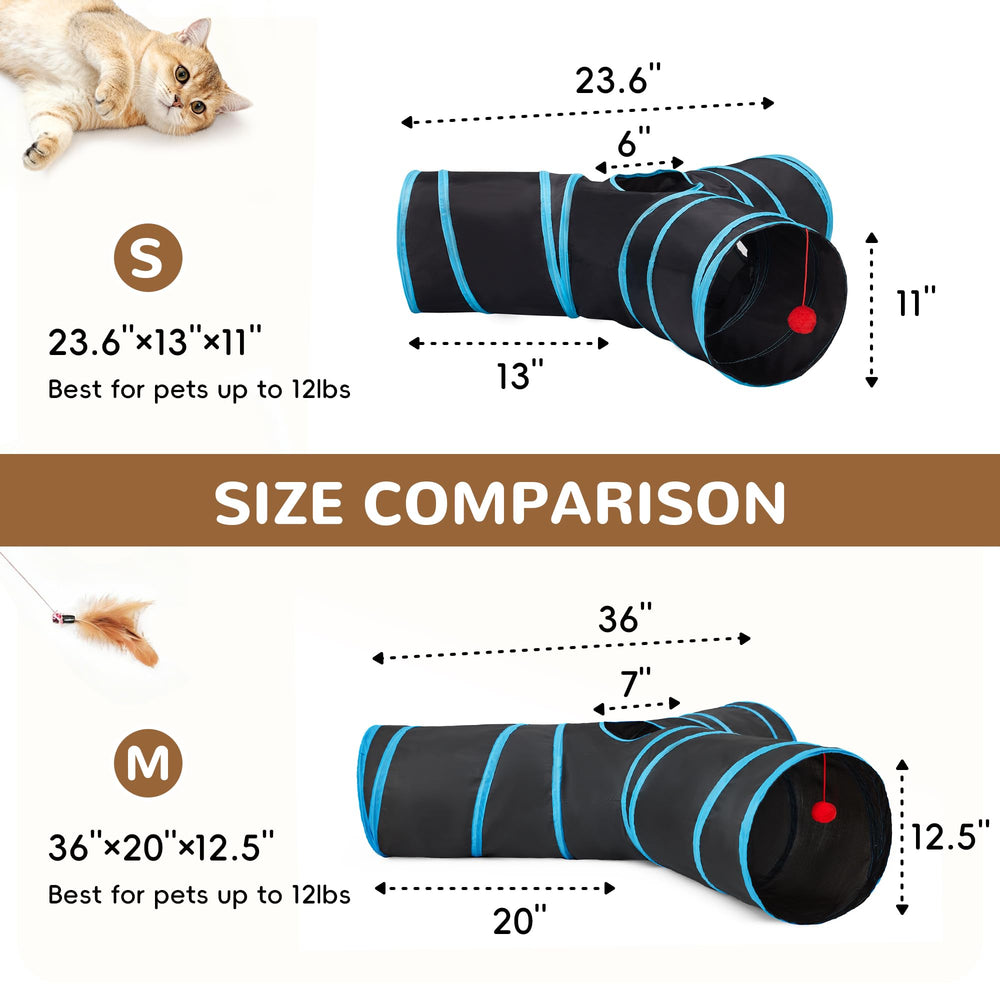 Tempcore cat tunnel peephole offers quick peek play sessions.