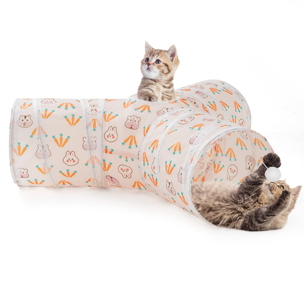 Tempcore cat tunnel peephole invites curiosity with peek-through play.
