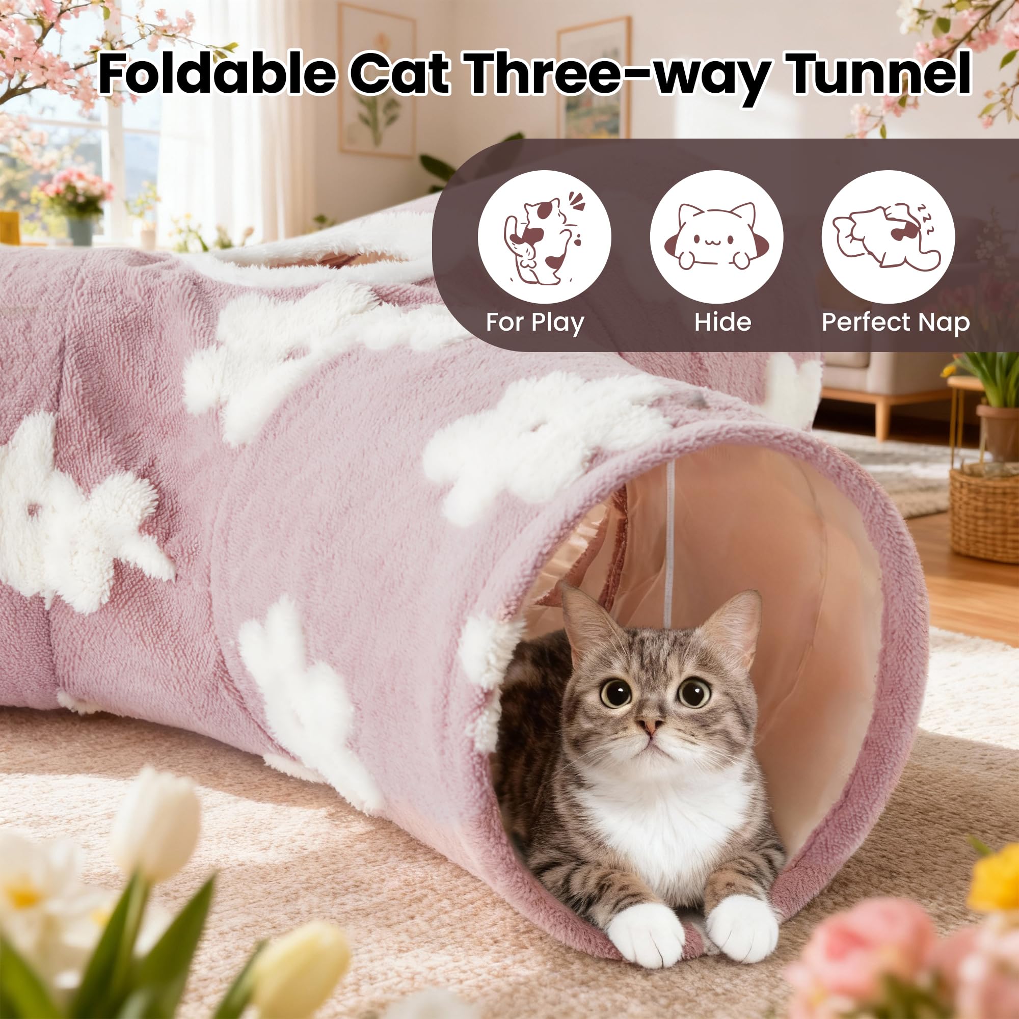 Tempcore cat tunnel frame collapsible design for quick setup