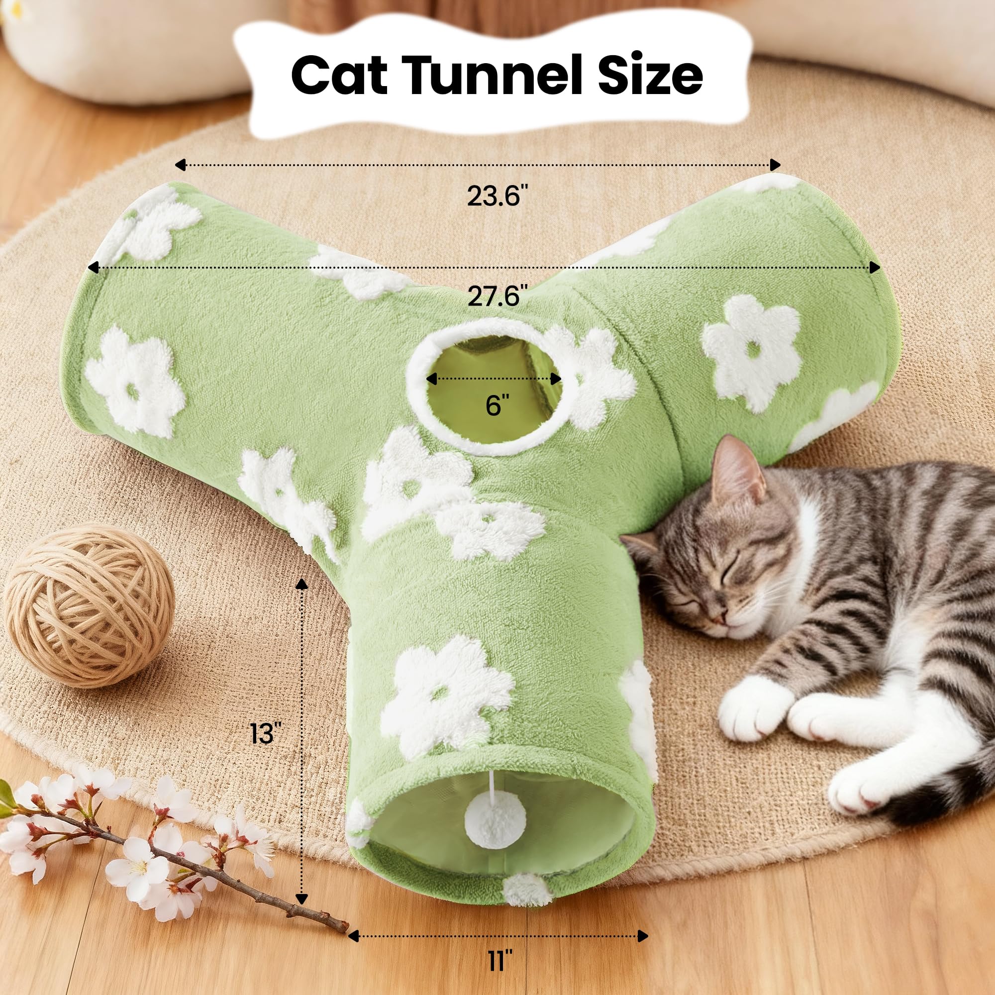 Tempcore cat tunnel peephole entry invites curious cats to peek