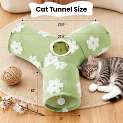 Tempcore cat tunnel peephole entry invites curious cats to peek
