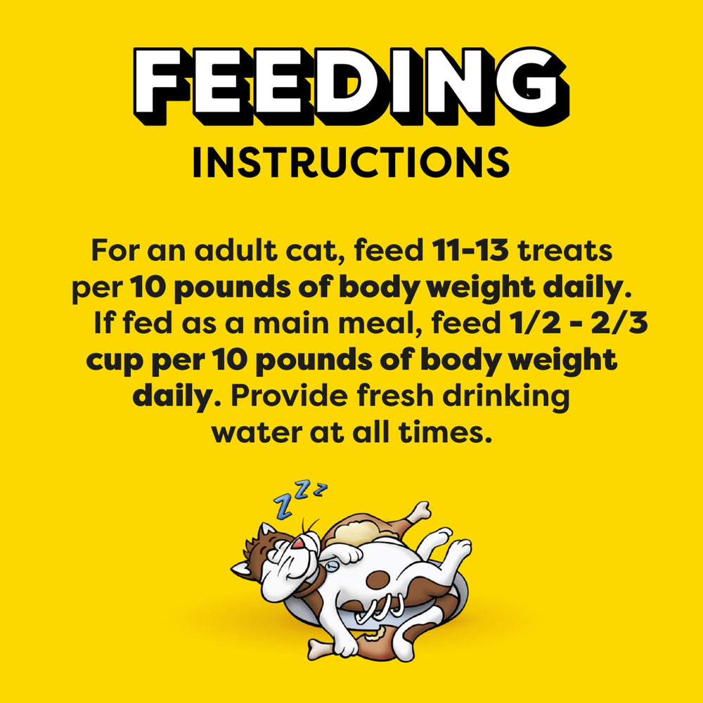Temptations complete and balanced for adult cats during daily routines.