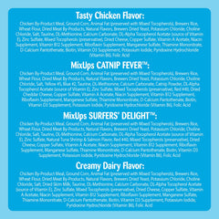 Temptations cat treats flavors chicken, catnip, seafood, and dairy offer variety cats adore.