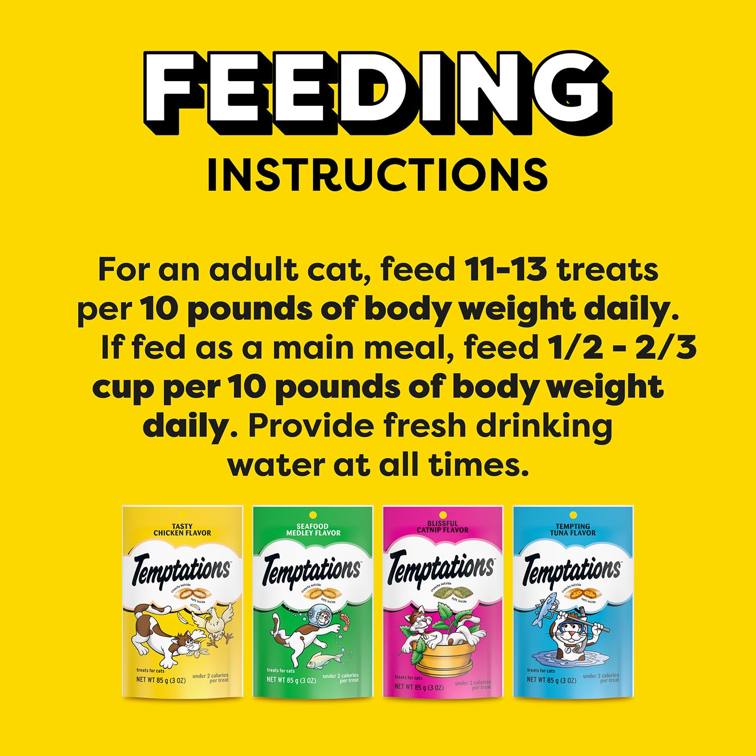 Temptations cat treats balance adult-cat nutrition and texture.