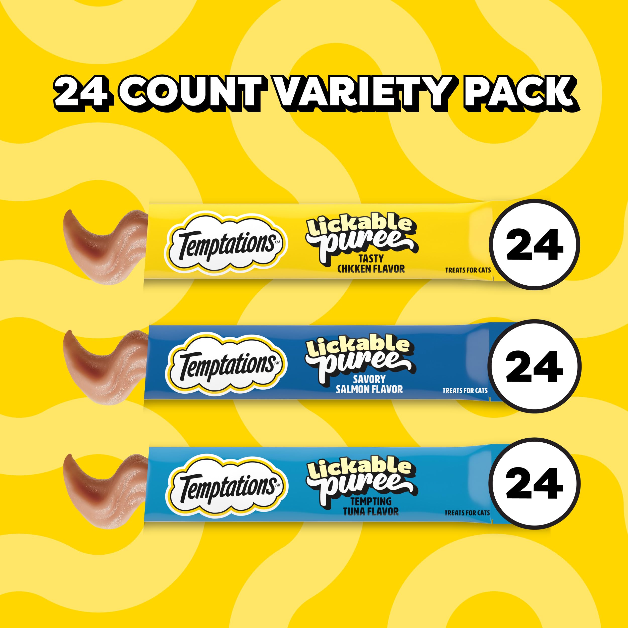 Temptations Creamy Puree tubed treat supports easy feeding routines