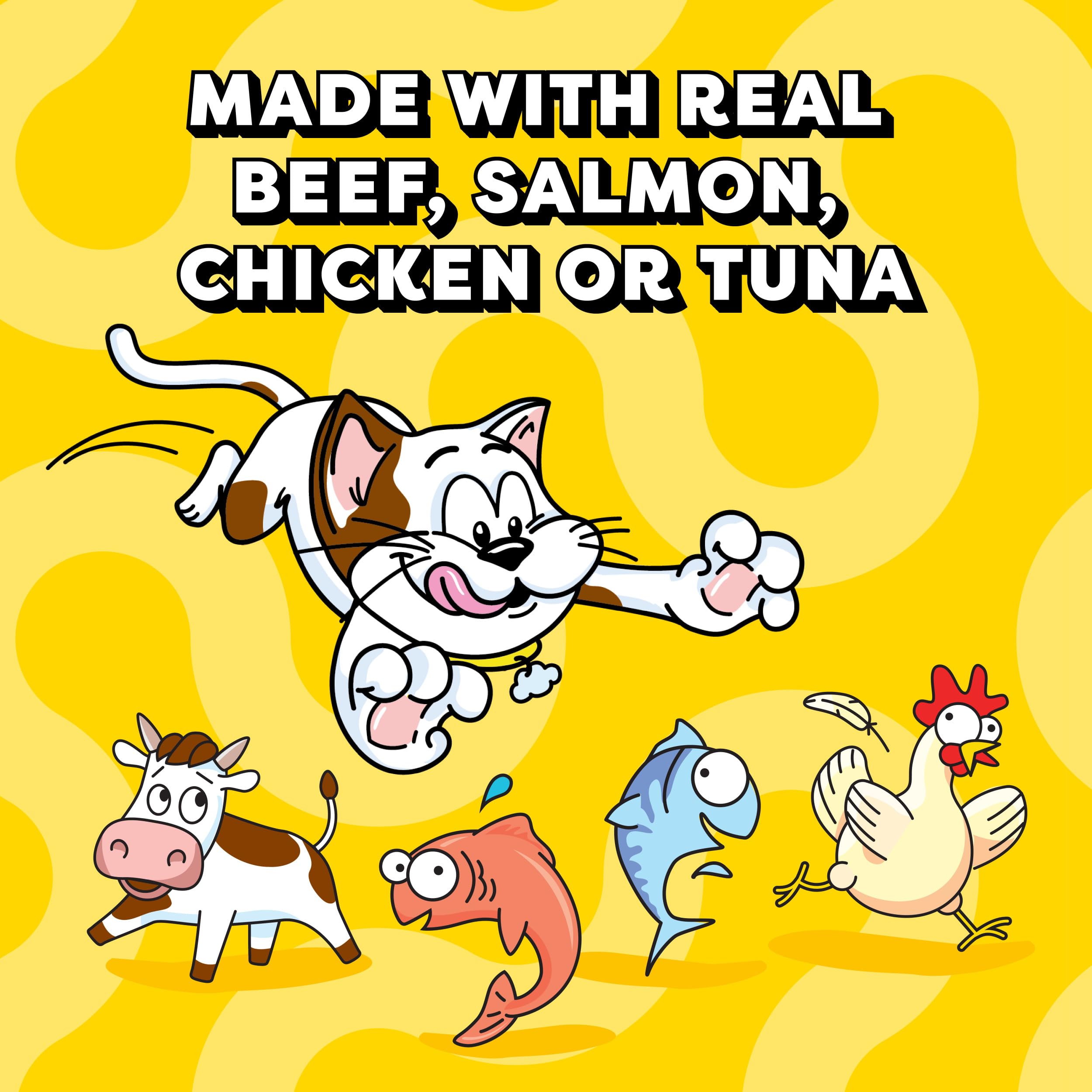 Temptations Creamy Puree Tuna tube as a tasty lickable treat.