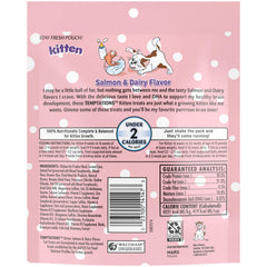Temptations Kitten Treats dual-texture close-up of crunchy exterior and soft interior.