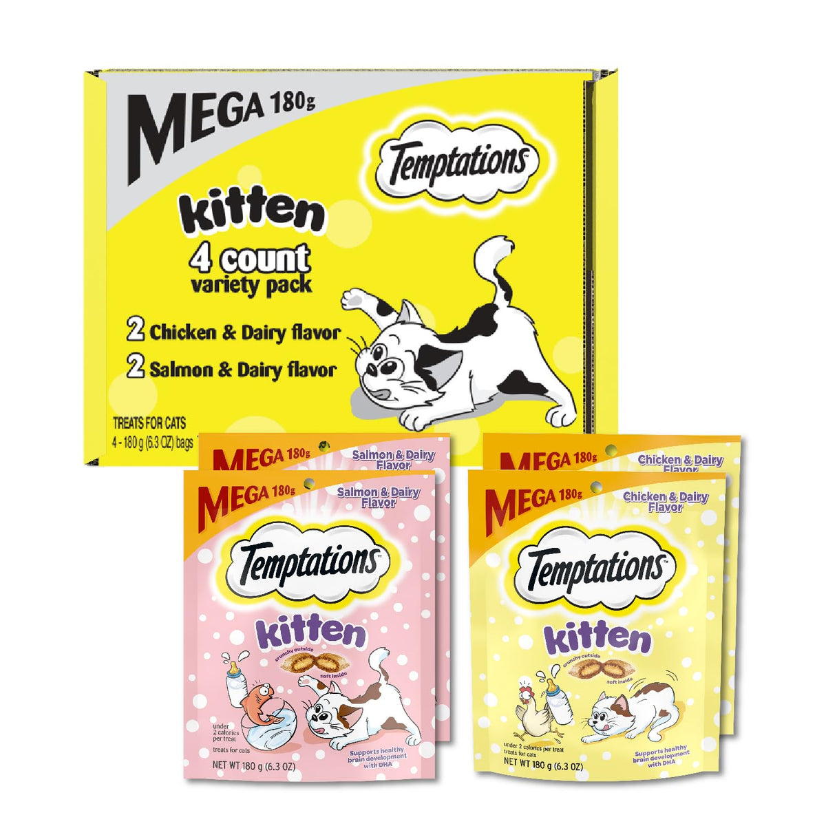 Temptations kitten treats pack opening, ideal daily reward for kittens