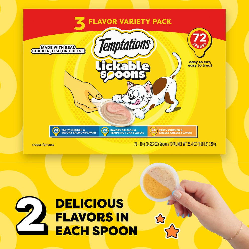 Temptations Lickable Spoons closeup of creamy puree texture for picky eaters