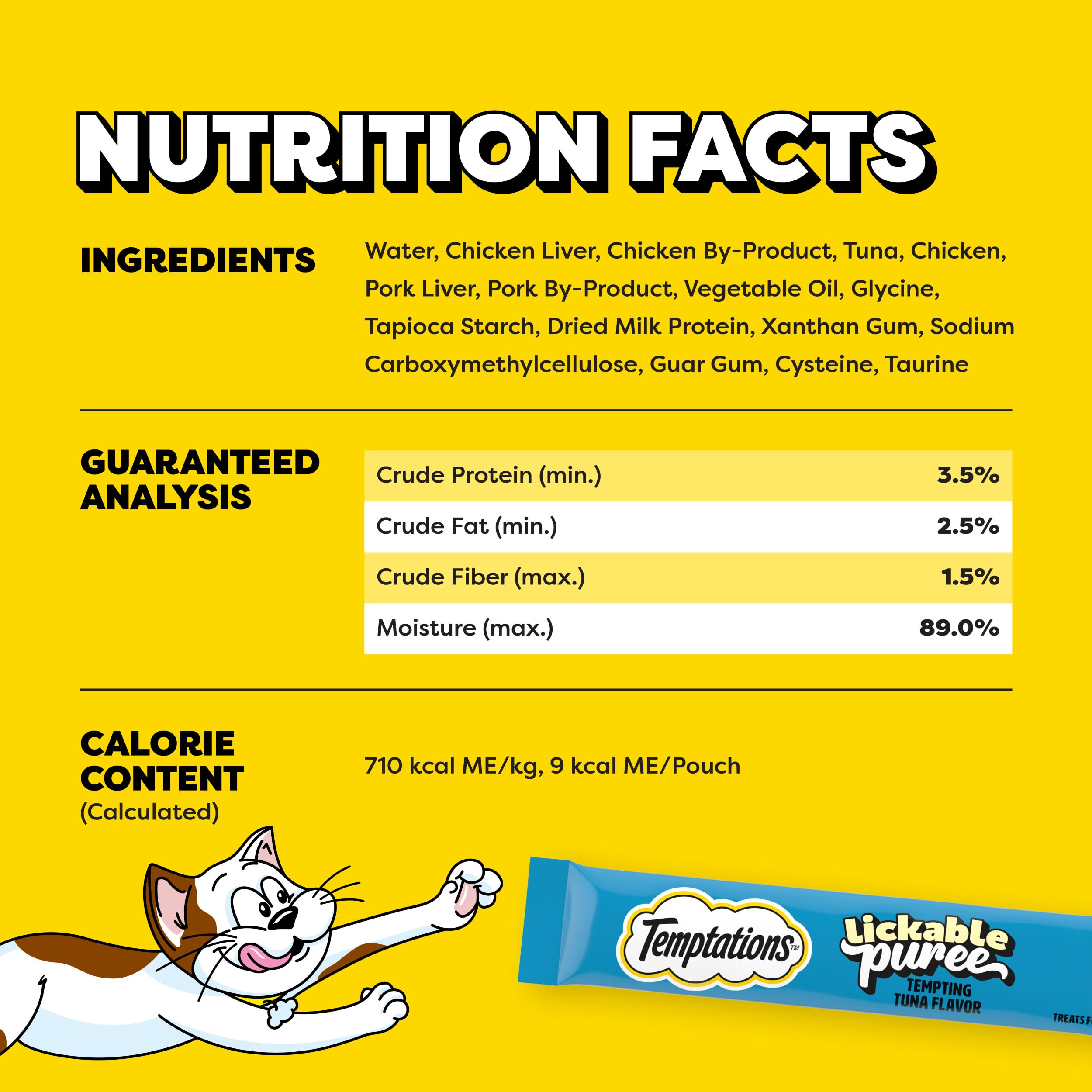 Temptations no-added-sugar formula highlights quality ingredients.
