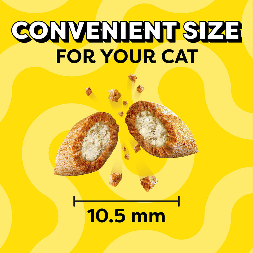 Temptations pack of ten display offers variety for cats.