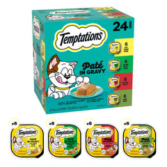 Temptations Pate in Gravy seafood medley tray, ocean-inspired flavors