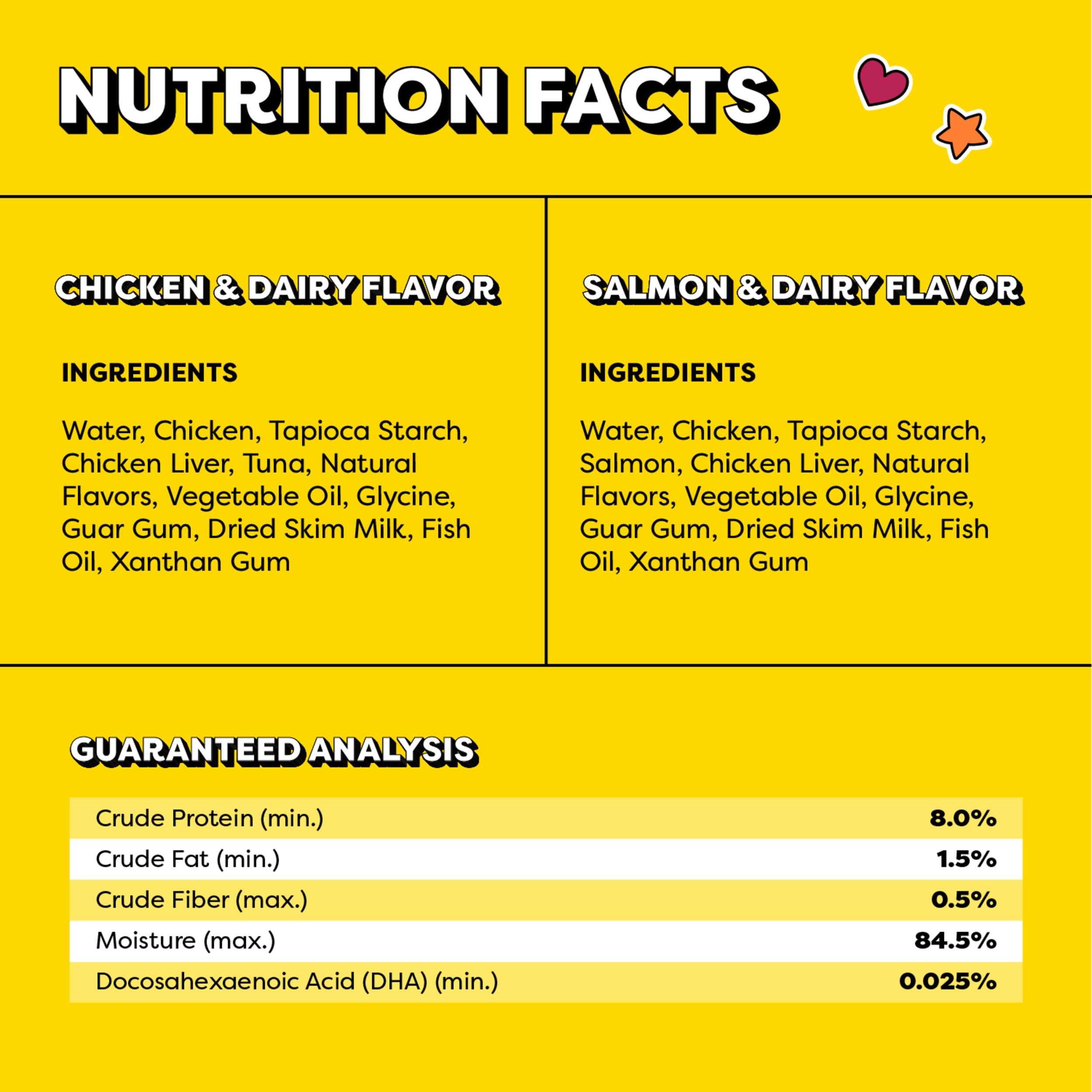 Temptations Puree kitten treats with DHA for healthy brain development support