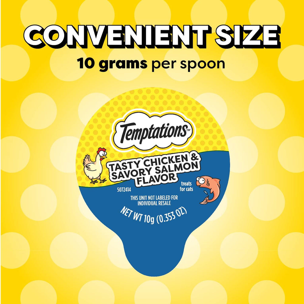 Temptations Lickable Spoons portable, portioned snack for cats