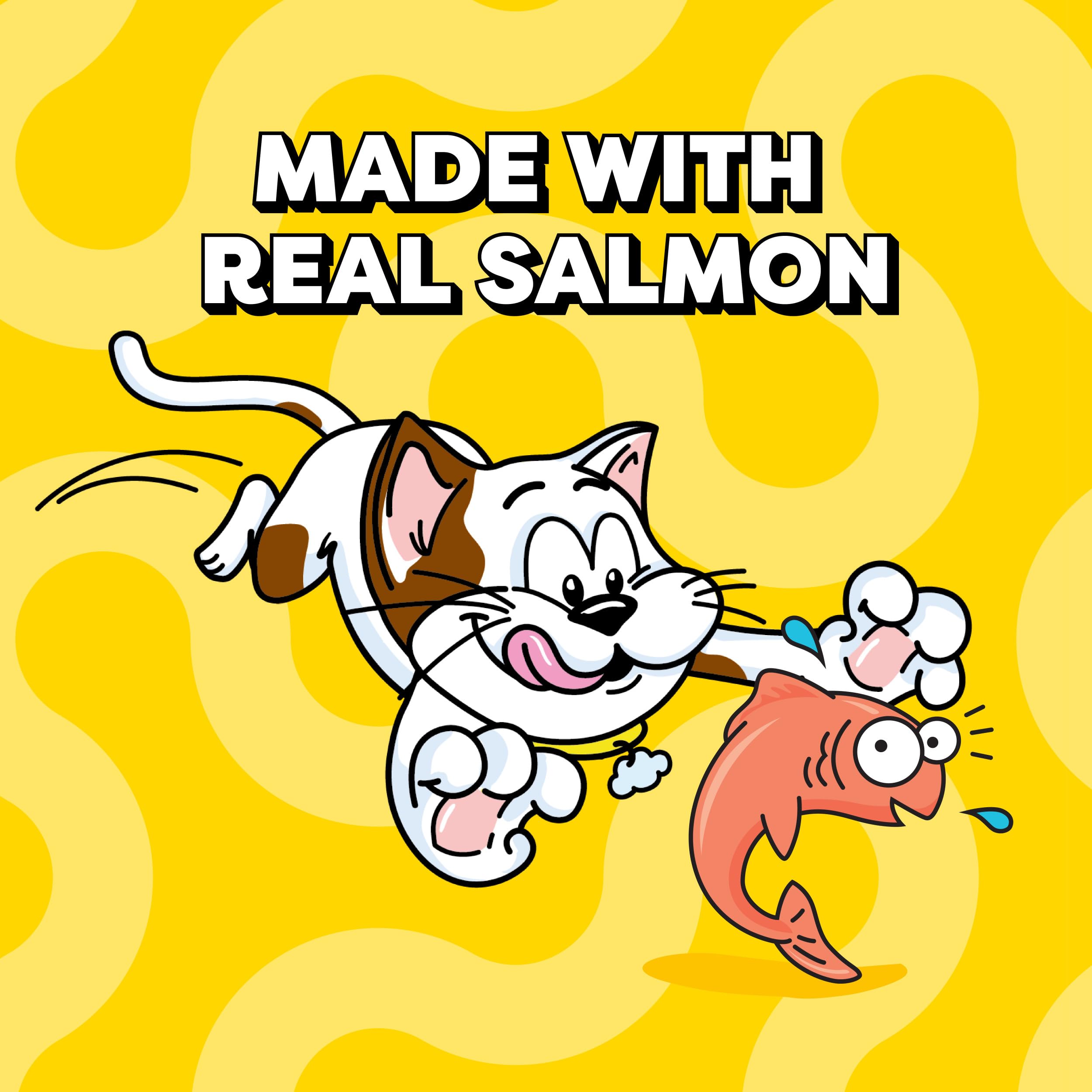 Temptations squeezable cat treat hand-feeding image highlighting bonding moments