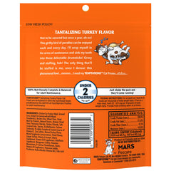 Temptations stay-fresh pouch close-up preserves freshness between bites.