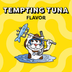 Temptations tuna flavor cat treats entice with crunchy exterior and soft interior appeal.