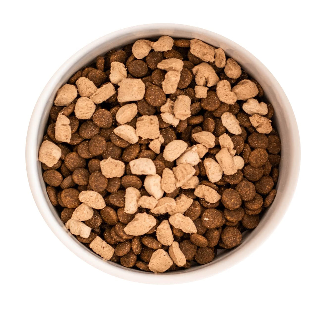 Picky eaters-friendly serving over kibble with Tender & True