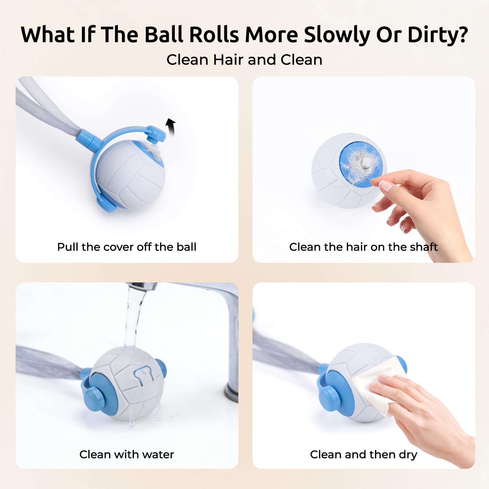 Tenecute blue toy with detachable shell for easy washing