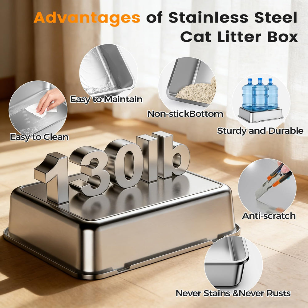 Tenizo anti-leak high-wall design helps prevent spills and keeps floors clean.