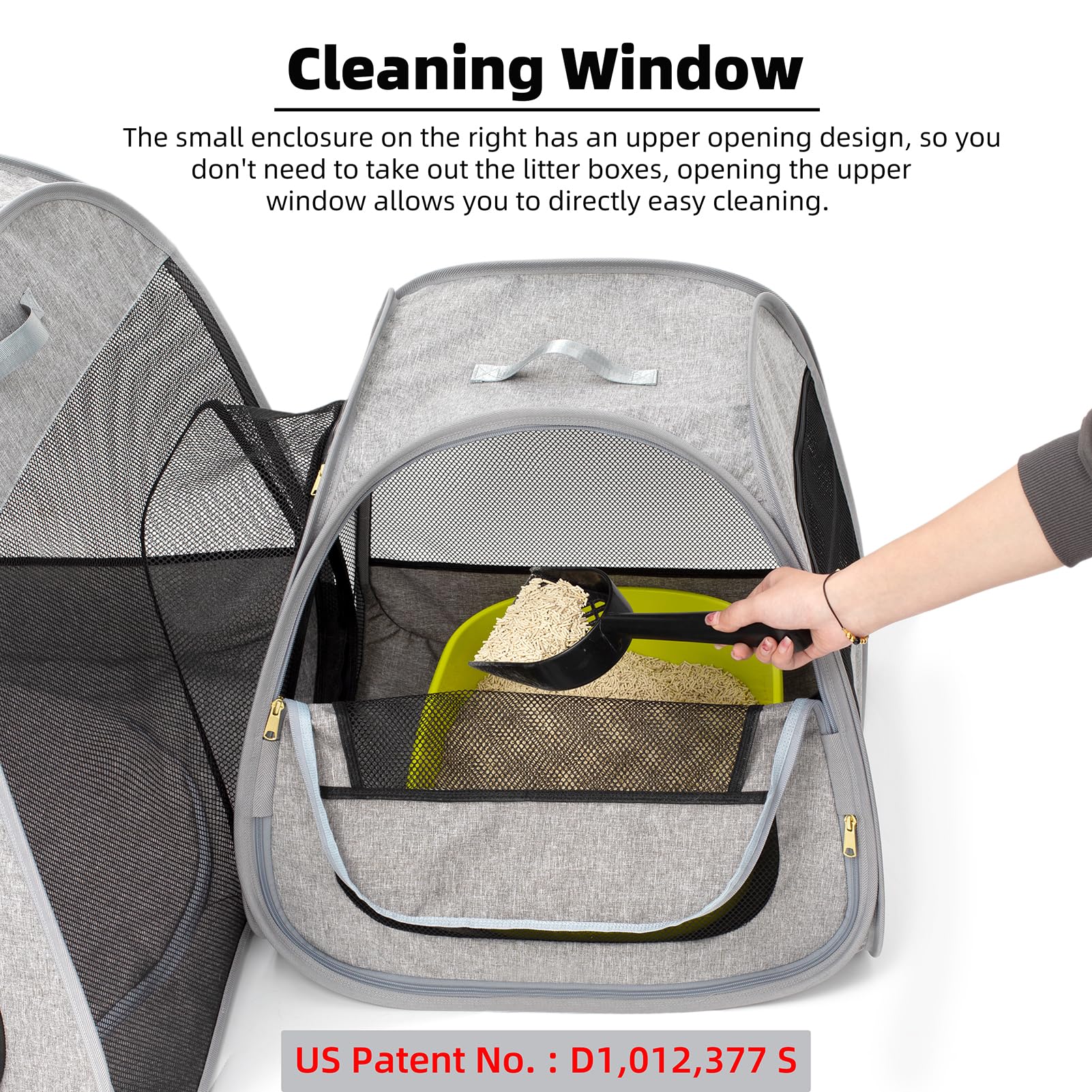 Tenrai strong oxford fabric and frame deliver a sturdy enclosure
