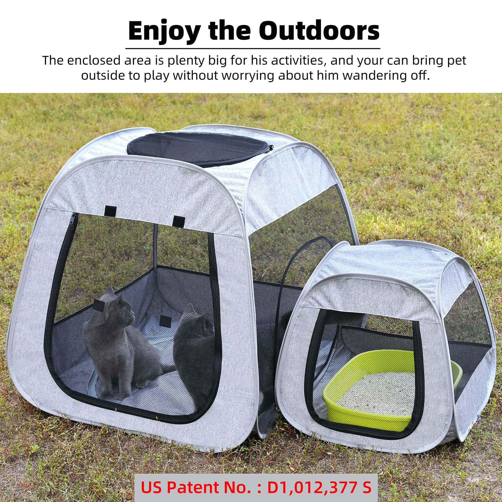Tenrai versatile pet enclosure suitable for puppies and kittens indoors or outdoors