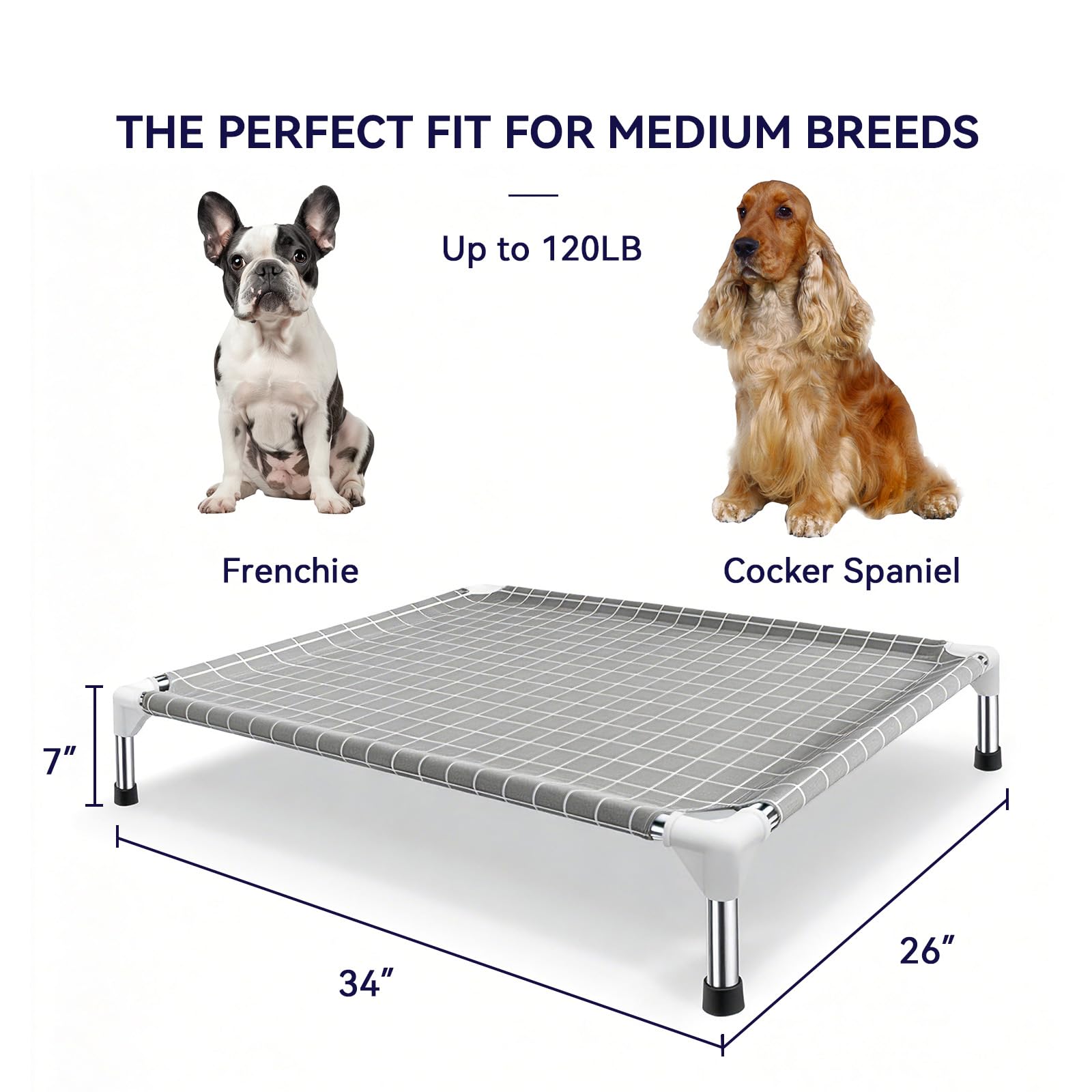Tensorsine elevated bed protects floors with stable silicone feet.