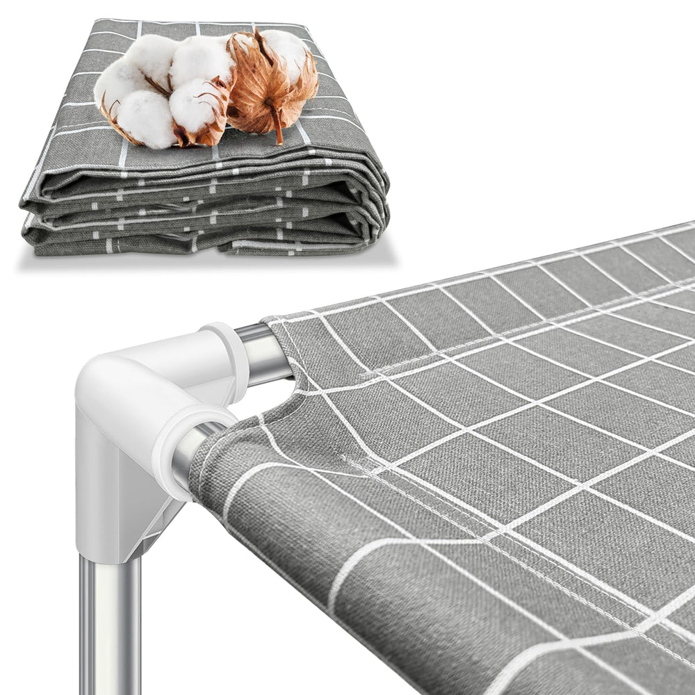 Tensorsine non-slip silicone feet keep the bed stable on hardwood floors.