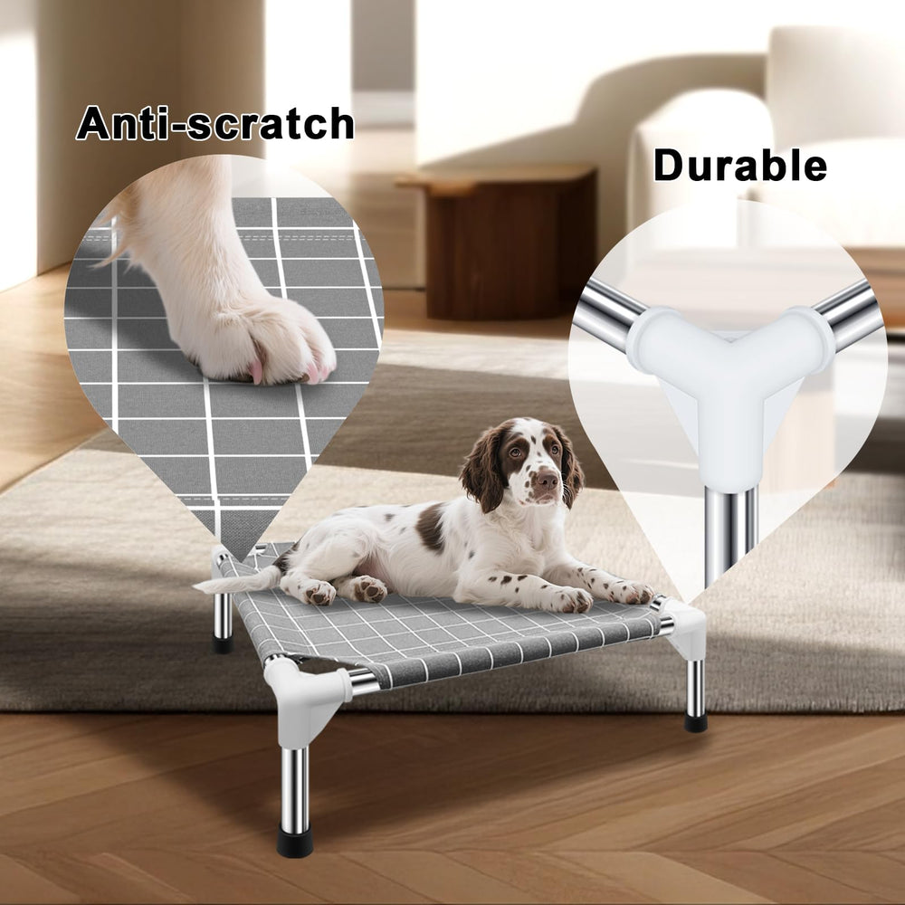 TensorSine elevated bed shown as ultra-lightweight for easy transport.
