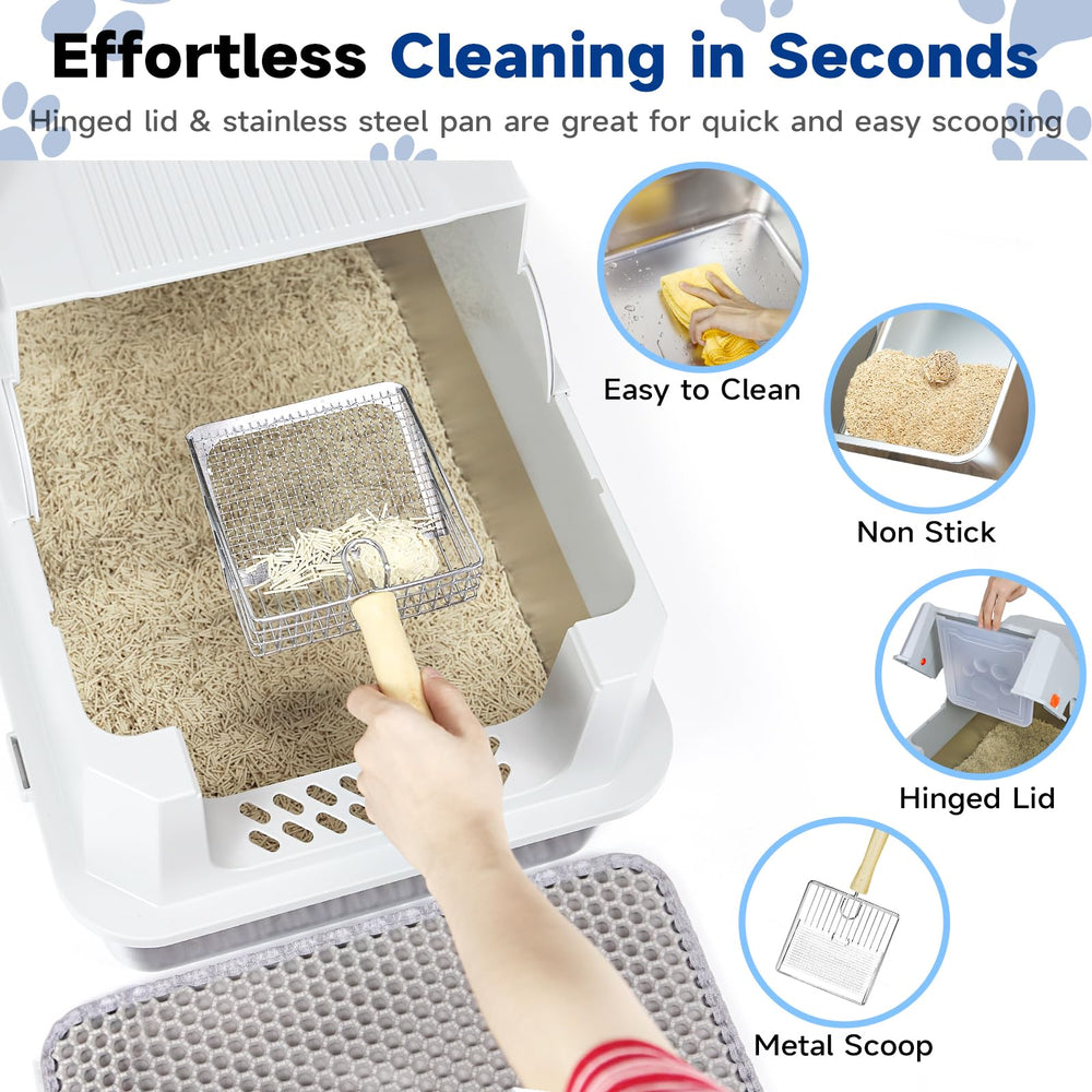 TTT TENTIZON flip-top lid eases daily scooping and maintenance.