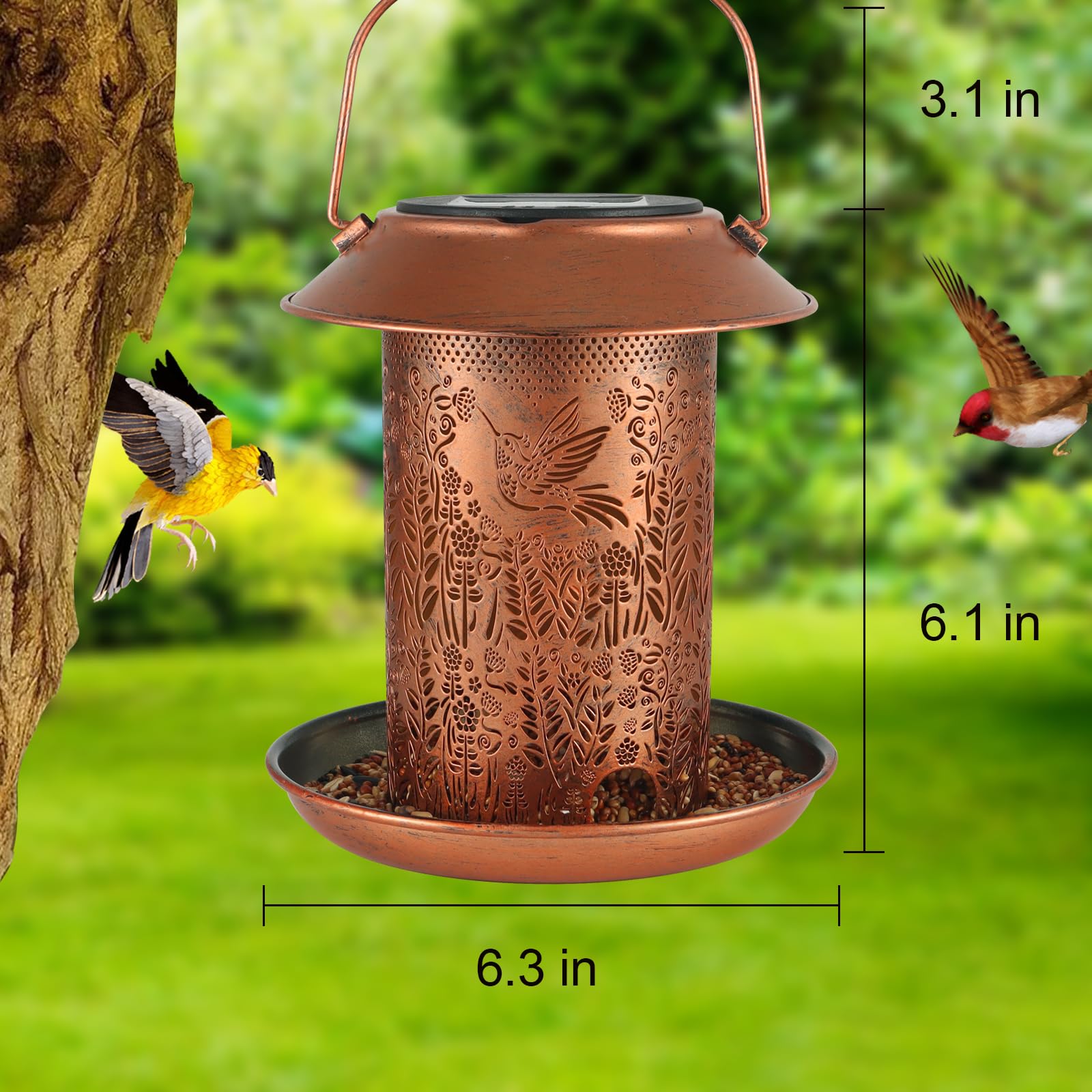 Tepaken durable feeder is easy to clean and weather-ready for outdoor spaces.