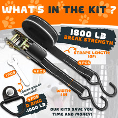 Terixe kennel tie down wrench included for quick adjustments