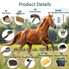 TERPUP hard brush for thorough coat cleaning and detangling.