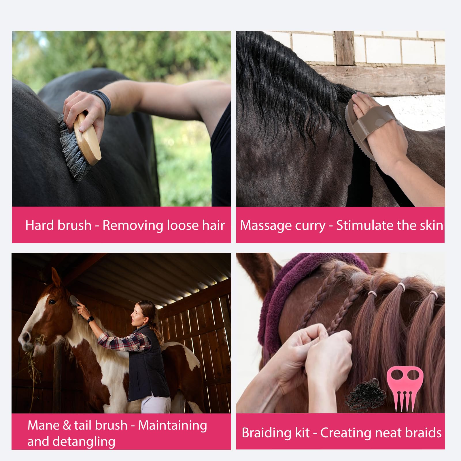 TERPUP hoof pick with brush for safe hoof cleaning