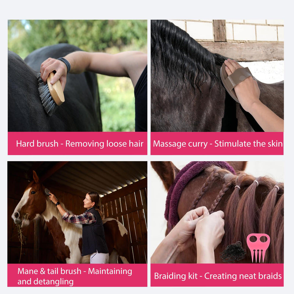 TERPUP hoof pick with brush for safe hoof cleaning