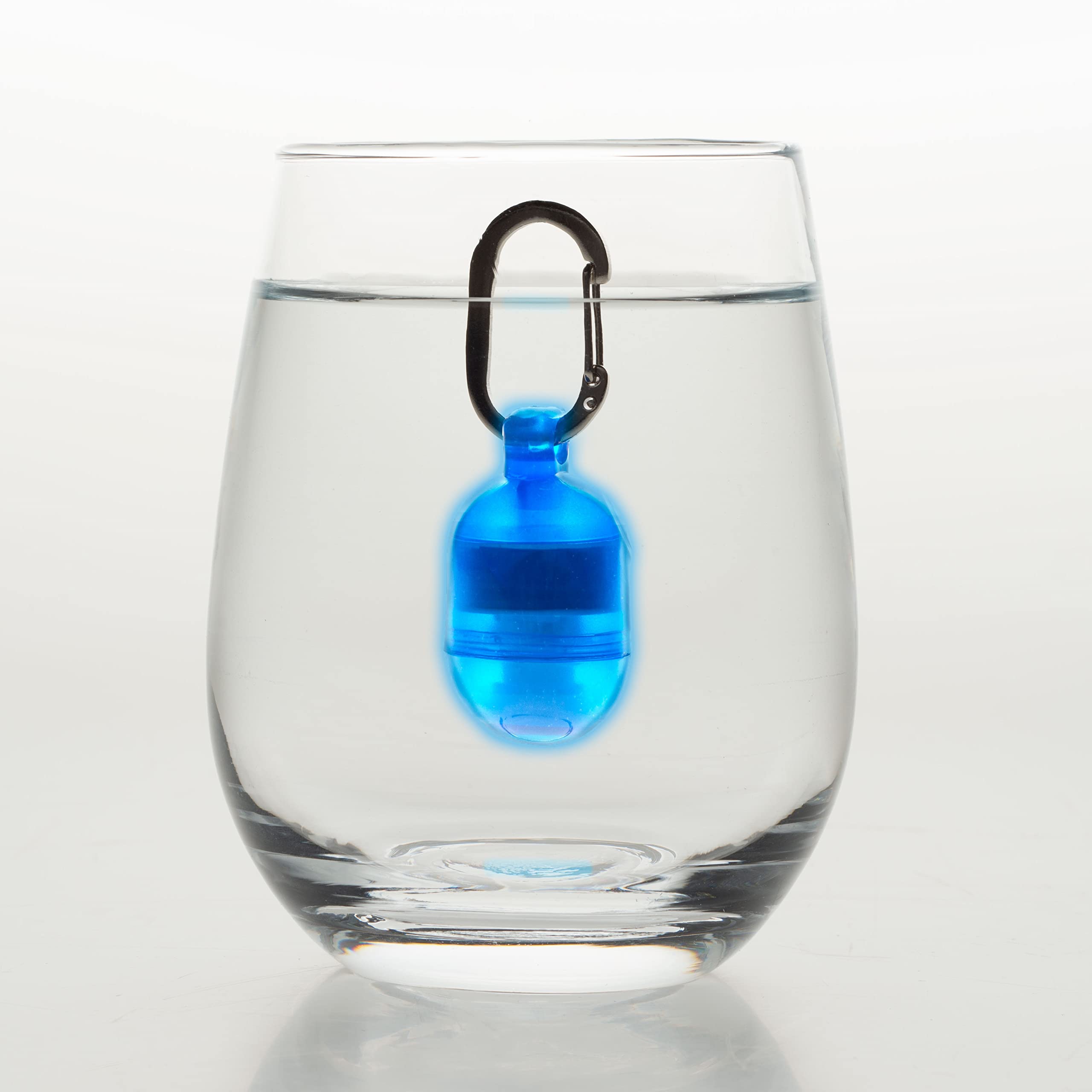 Terrain D.O.G. blue clip-on light enhances nighttime gear visibility.