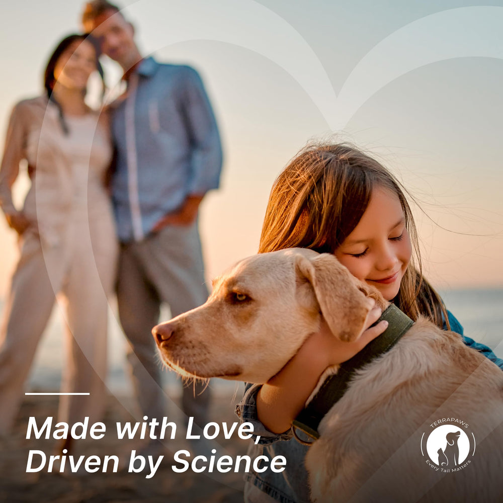 TERRAPAWS omega-3 salmon oil demonstrates coat luster and overall wellness